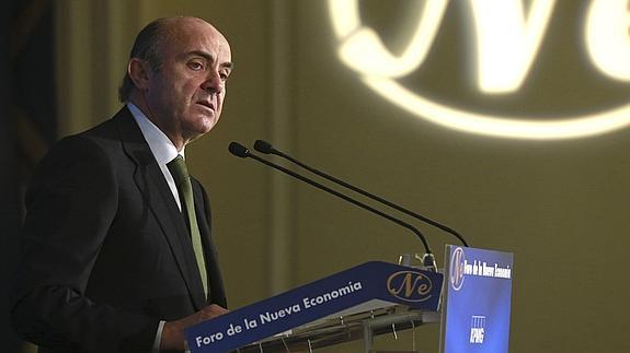 El ministro de Economía, Luís de Guindos.