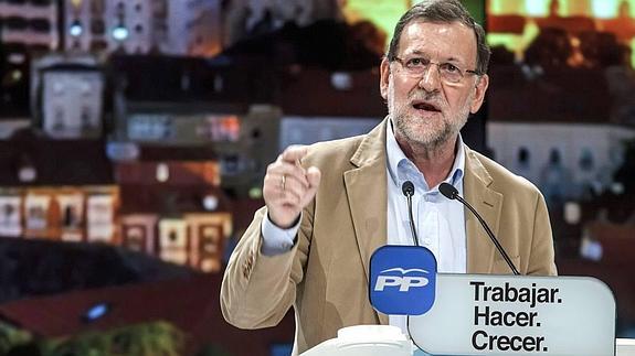 Mariano Rajoy, en Burgos.