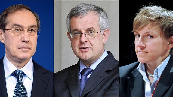 Claude Gueant, Xavier Musca y Emmanuelle Mignon.