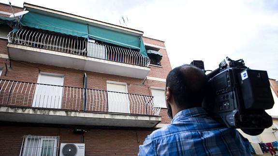 Fachada de la vivienda donde se halló a los niños.