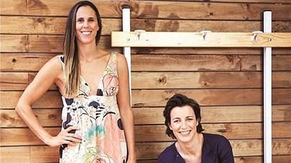 Amaya Valdemoro y Elisa Aguilar.