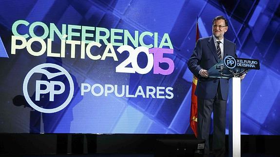 Mariano Rajoy interviene en la conferencia política del PP.