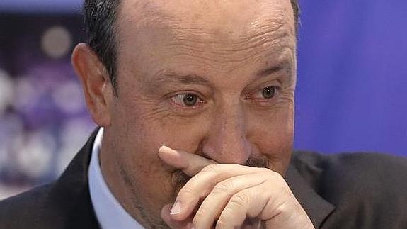 Rafa Benítez, durante su presentación. 