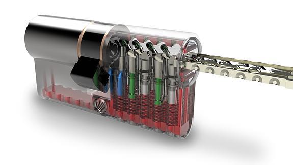 El sistema se compone de la llave, el bombín de seguridad y el software Key-control.