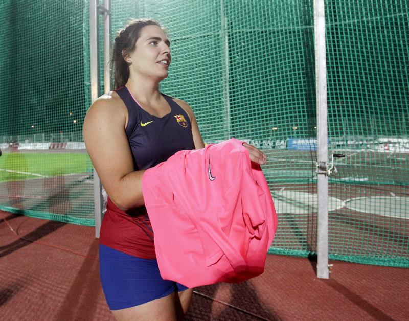 Sabina Asenjo, durante los Campeonatos de España. 