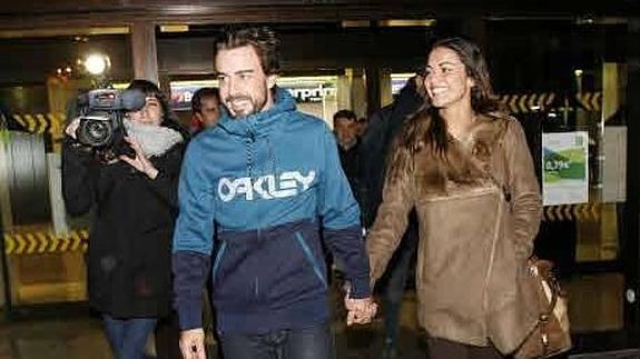 Lara Álvarez y Fernando Alonso.