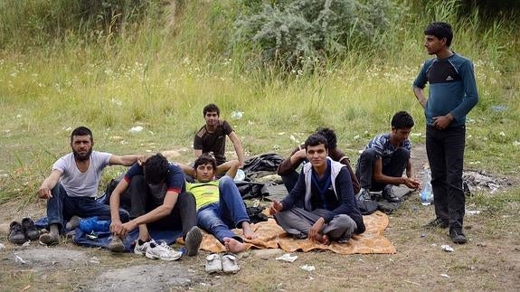 Un grupo de inmigrantes espera en Serbia la oportunidad de poder cruzar a la UE.