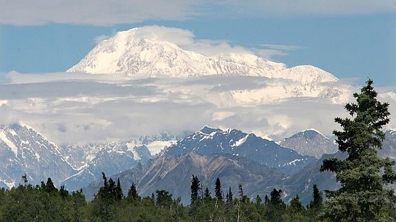 Vista del monte Mckinley, próximamente monte Denali. 