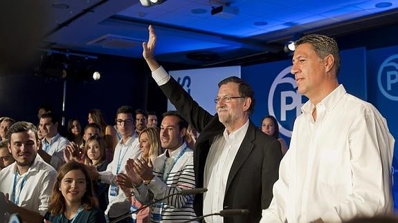 Mariano Rajoy y Xavier García Albiol. 