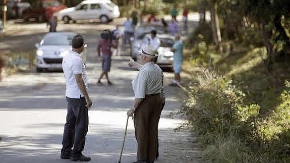 Vista del lugar donde se produjo el accidente. 