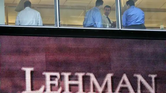 Sede central del banco de inversión Lehman Brothers, en Nueva York.