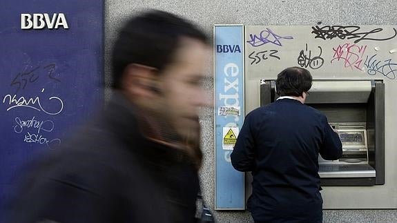 Cajero de BBVA.