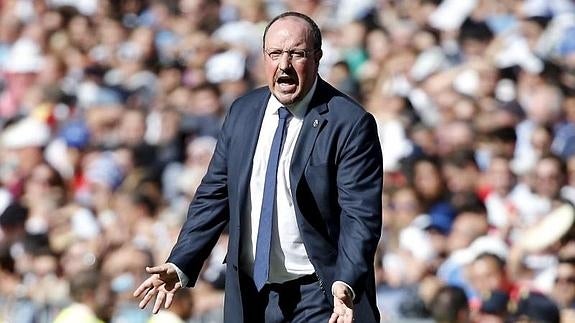 Rafa Benítez, durante el partido ante el Granada. 