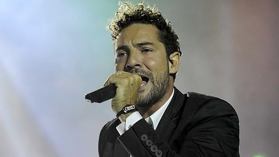 David Bisbal, en uno de sus conciertos.