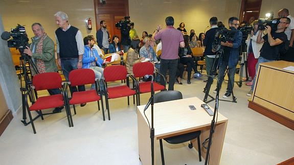 Sala de los juzgados de Santiago de Compostela donde se celebra el juicio.