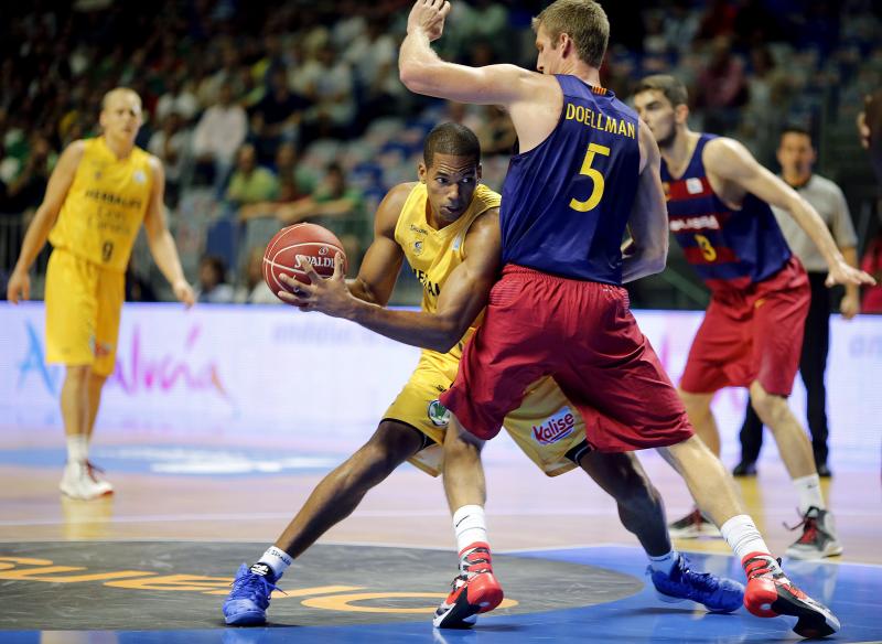 Doellman durante un momento del encuentro entre el Gran Canaria y el Barcelona. 