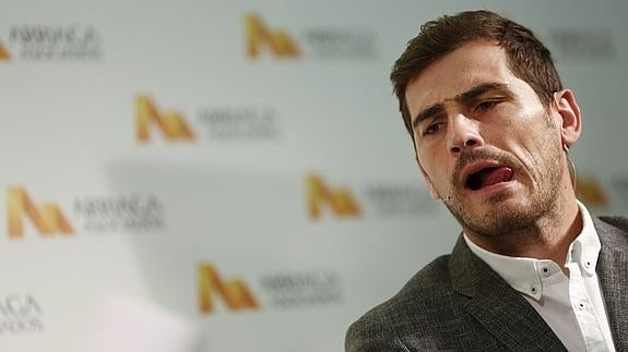 Casillas, durante una rueda de prensa. 