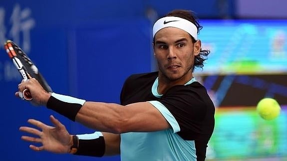 Rafa Nadal, durante el partido. 