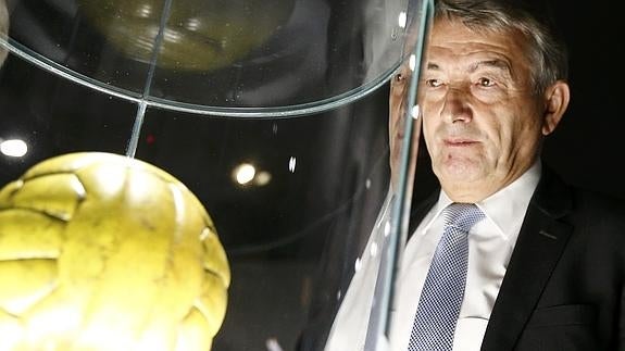 Niersbach, presidente de la Federación Alemana de Fútbol. 