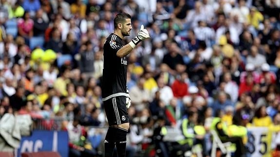 Casilla, en el partido contra Las Palmas. 