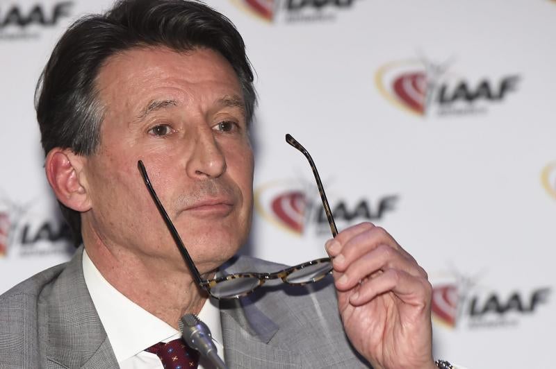 El presidente de la IAAF, Sebastian Coe. 