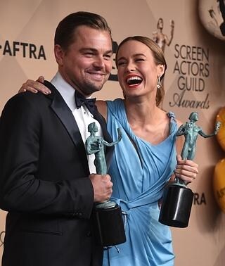 Leonardo DiCaprio y Brie Larson confirman su favoritismo para los Oscar |  Diario Sur