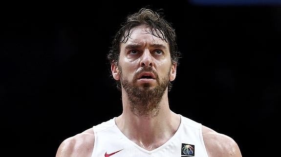 Pau Gasol, durante un partido. 