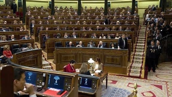 Investidura en el Congreso de los Diputados. 