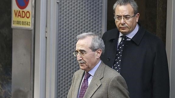 Virgilio Zapatero, a su salida de la Audiencia Nacional. 