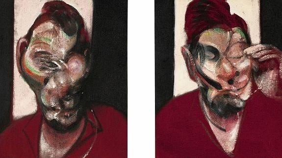 Parte del tríptico de Francis Bacon 'Tres Estudios para un retrato de Lucian Freud'. 