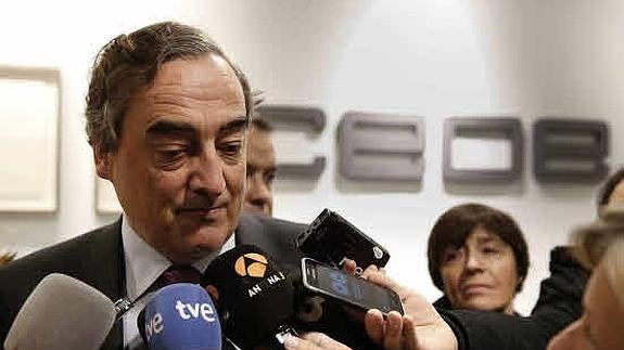 El presidente de la CEOE, Joan Rosell. 
