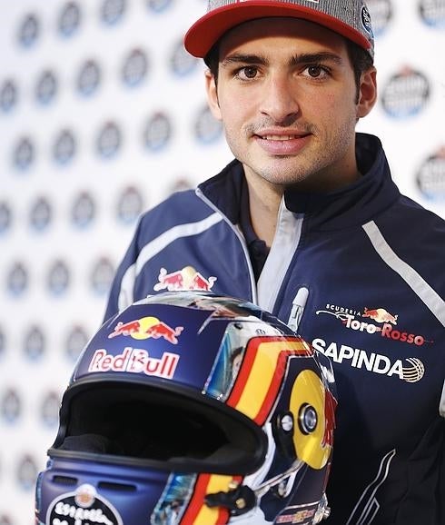 Sainz, durante una presentación. 