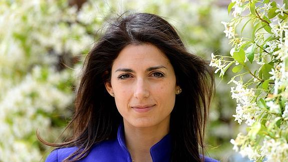 Virginia Raggi, la candidata del Movimiento 5 Estrellas a la Alcaldía de Roma.