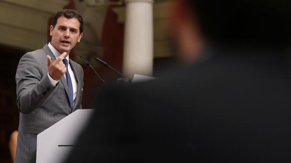 Albert Rivera, hoy en Sevilla.