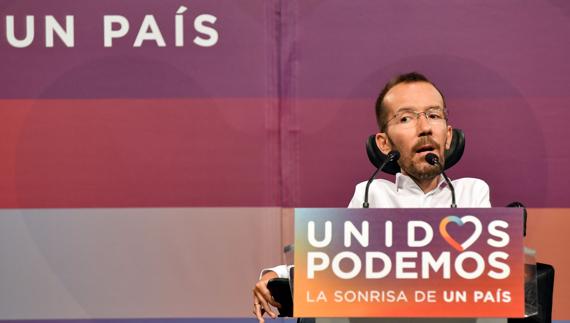 El secretario de Organización de Podemos, Pablo Echenique.