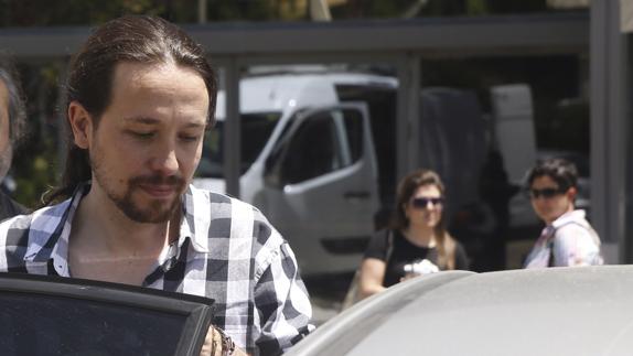 Pablo Iglesias, tras el Consejo de Coordinación de Podemos.