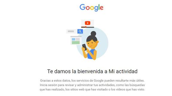 Google crea un registro de todas nuestras actividades y búsquedas.