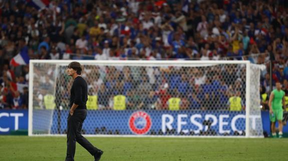 Joachim Löw, tras la derrota de la selección alemana frente a Francia. 