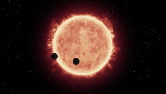 Recreación de los exoplanetas descubiertos por el Hubble.