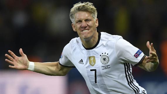 Schweinsteiger, durante un partido con la selección alemana. 