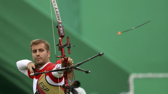 Antonio Fernández, en plena competición. 