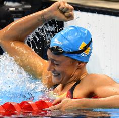 Mireia Belmonte, durante los Juegos.