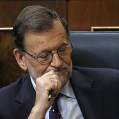 Rajoy, decepcionado tras la votación.