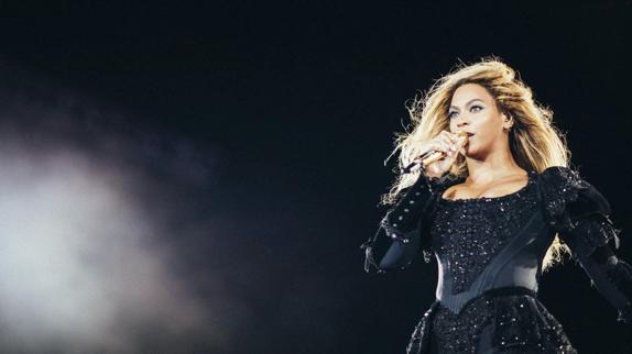 Beyoncé en su concierto de Barcelona.
