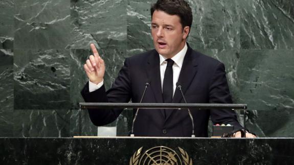 El primer ministro italiano, Matteo Renzi.