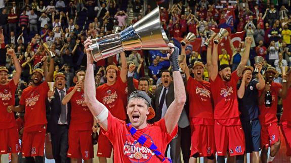 El CSKA de Moscú ganó la última Euroliga. 