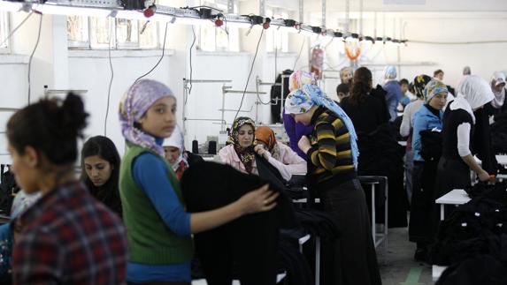 Fábrica textil en Turquía.