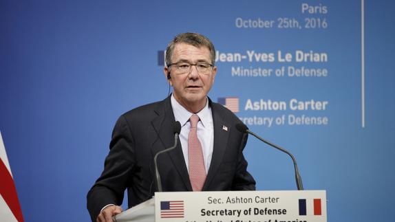 Ashton Carter, secretario de Defensa de EE UU. 