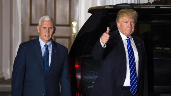 Mike Pence y Donald Trump.