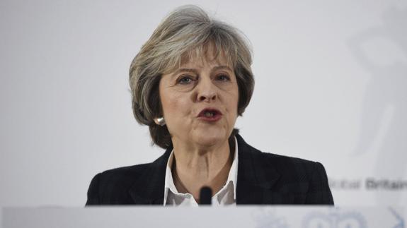 La primera ministra británica, Theresa May.